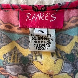 Colorful long duster